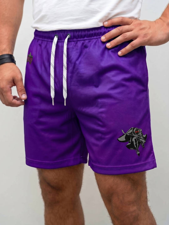  Bench Clearers Pittsburgh Phantoms Hockey Shorts - MODEL FRONT
