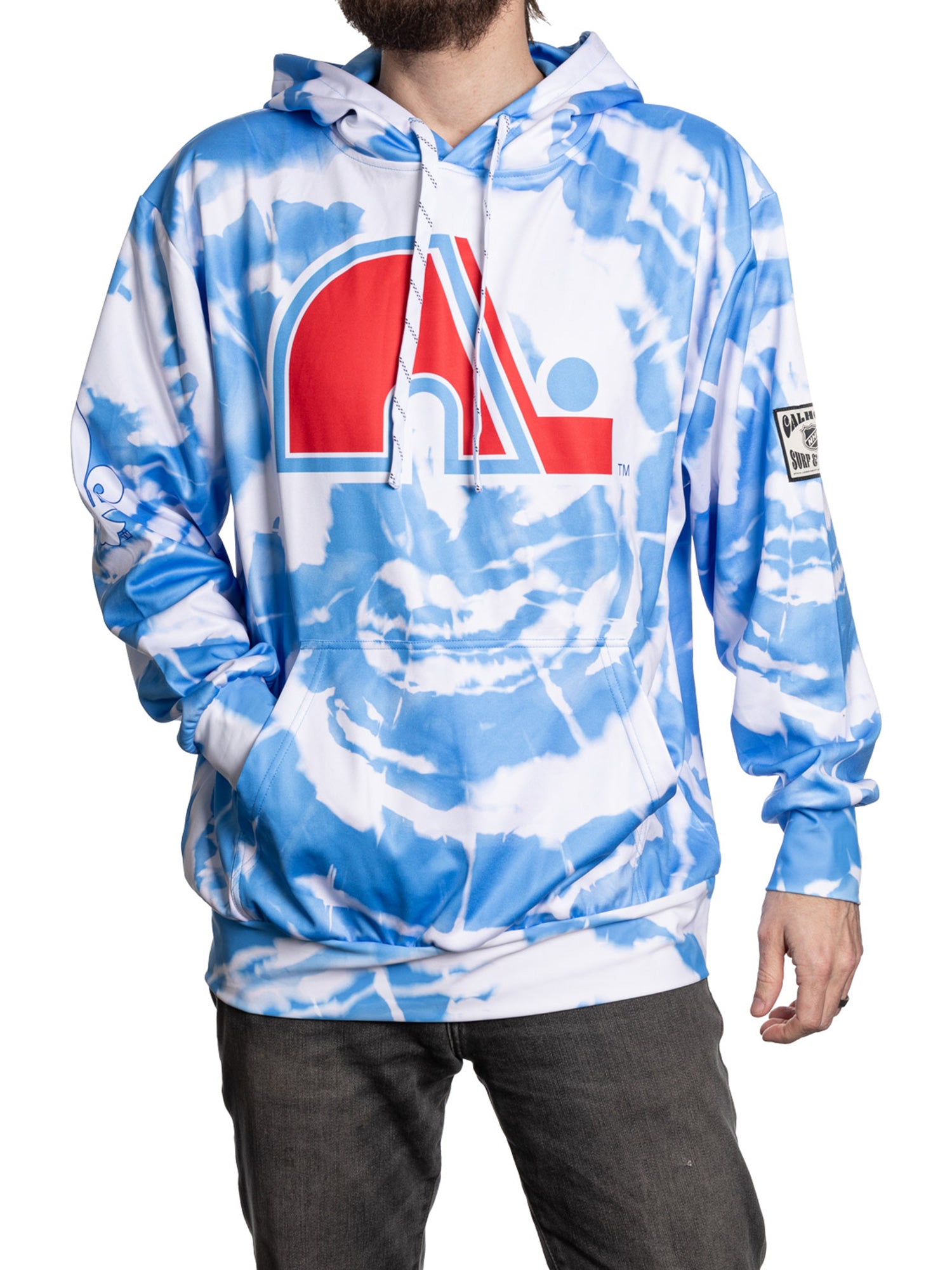 Quebec Nordiques Retro Alternate Hockey Hoodie - Front View | Official Hockey Hockey Hoodie by BenchClearers