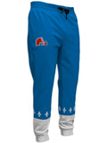 Quebec Nordiques Retro Alternate Hockey Jogger Pants Hockey Jogger Pants BenchClearers S Light Blue Polyester