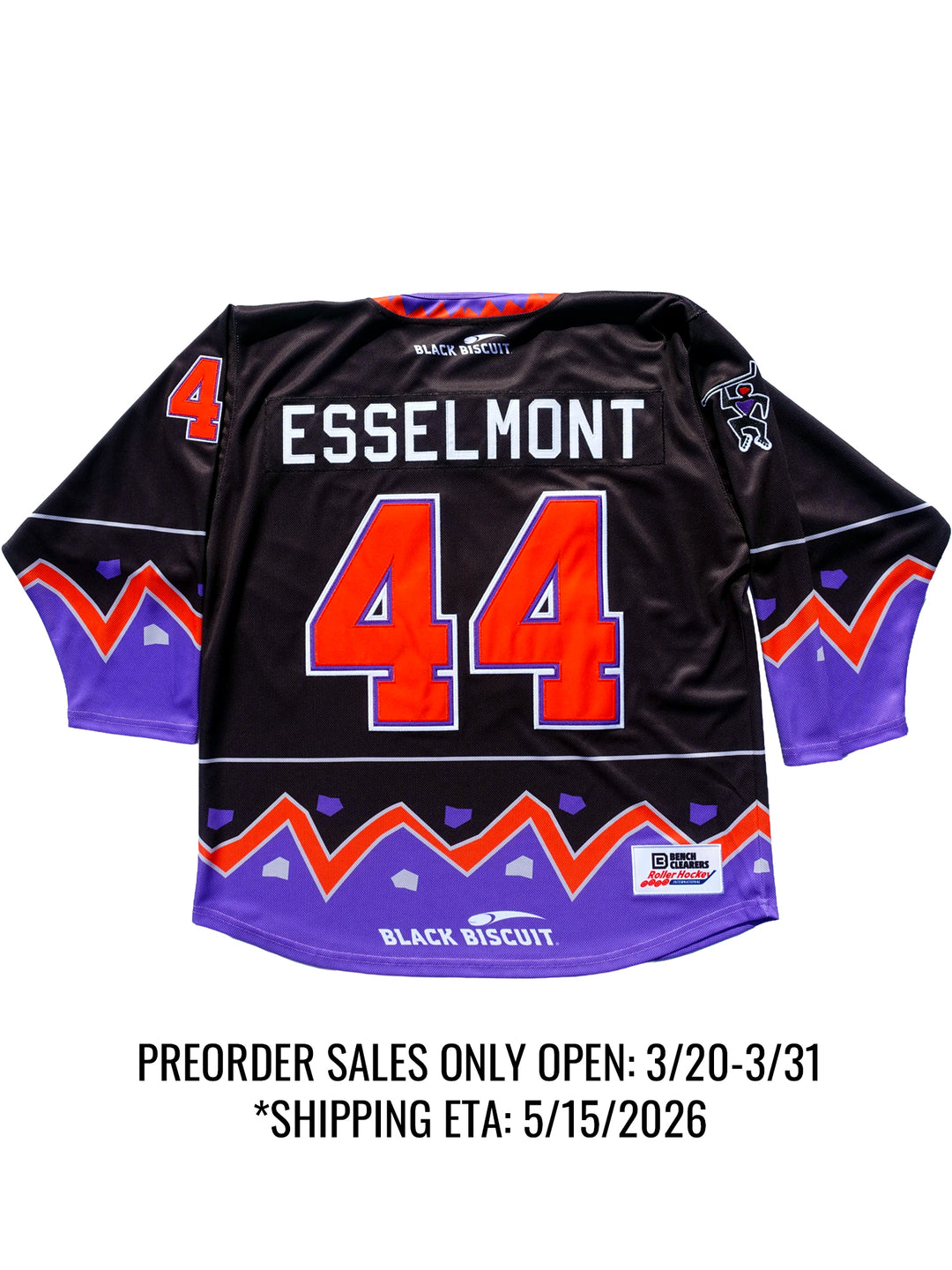 Vancouver Voodoo Elite Pro Embroidered Hockey JerseyJOIN WAITLIST* - Back | BenchClearers Hockey Apparel