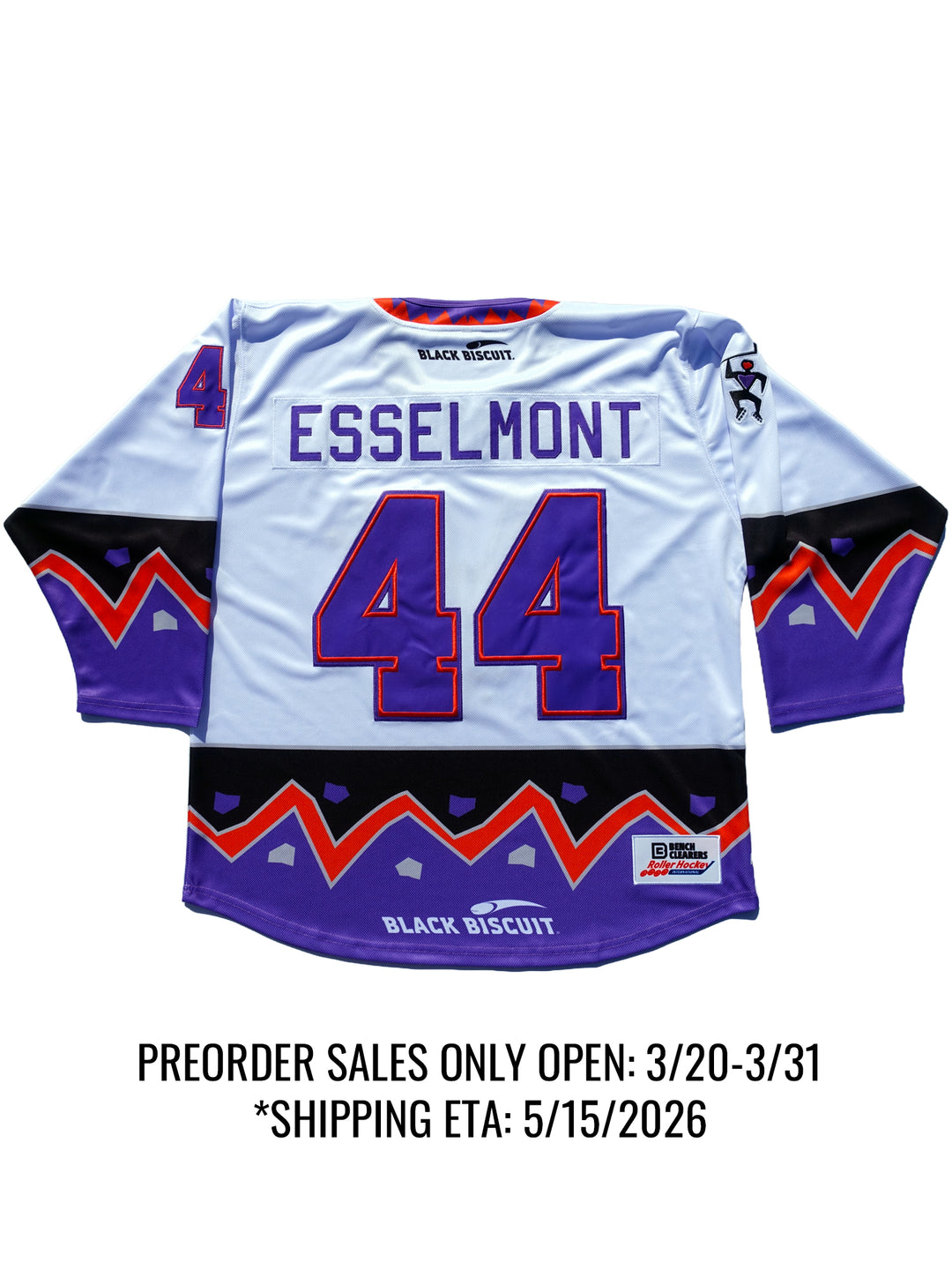 Vancouver Voodoo Away Elite Pro Embroidered Hockey JerseyJOIN WAITLIST* - Side | BenchClearers Hockey Apparel