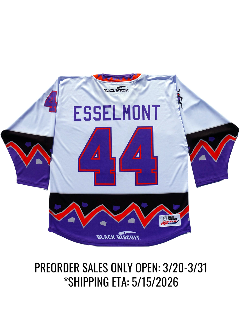 Vancouver Voodoo Away Flyweight Premier Hockey JerseyJOIN WAITLIST* - Back | BenchClearers Hockey Apparel