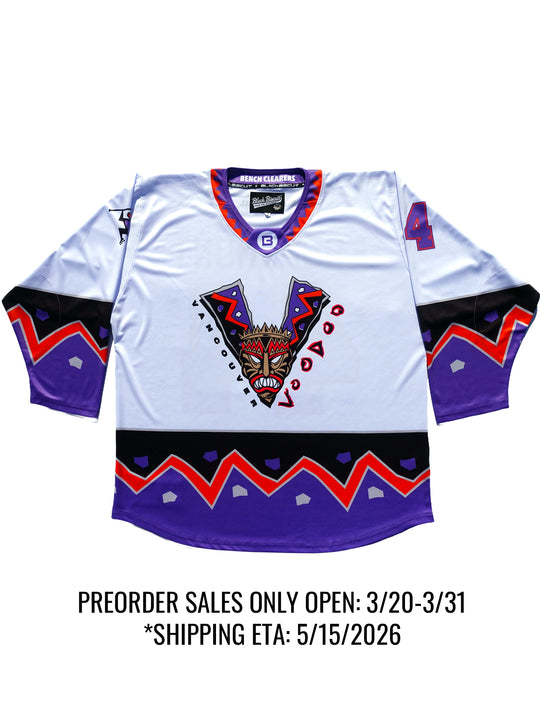 Vancouver Voodoo Away Flyweight Premier Hockey JerseyJOIN WAITLIST* - Front | BenchClearers Hockey Apparel