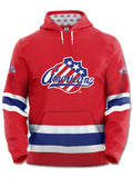 Rochester Americans Hockey Hoodie Hockey Hoodie BenchClearers XS Red Polyester