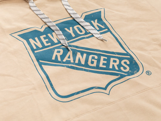 New York Rangers Oatmeal Hockey Hoodie