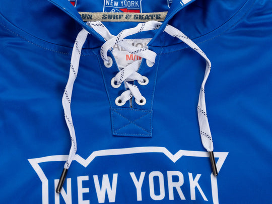 New York Rangers "Hockey Lace" Hockey Hoodie