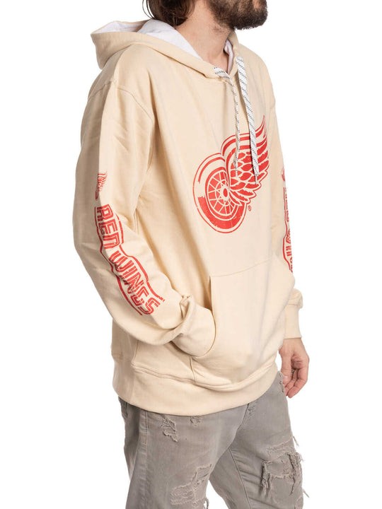 Detroit Red Wings Oatmeal Hockey Hoodie