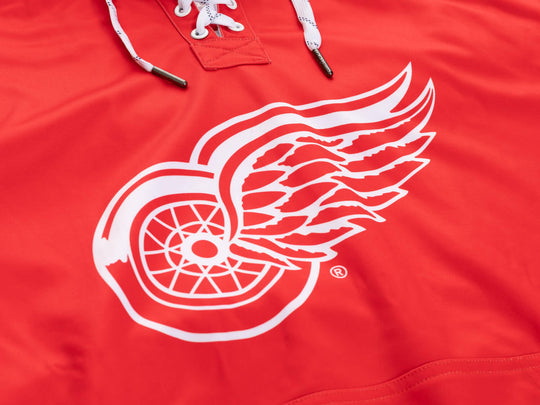 Detroit Red Wings "Hockey Lace" Hockey Hoodie