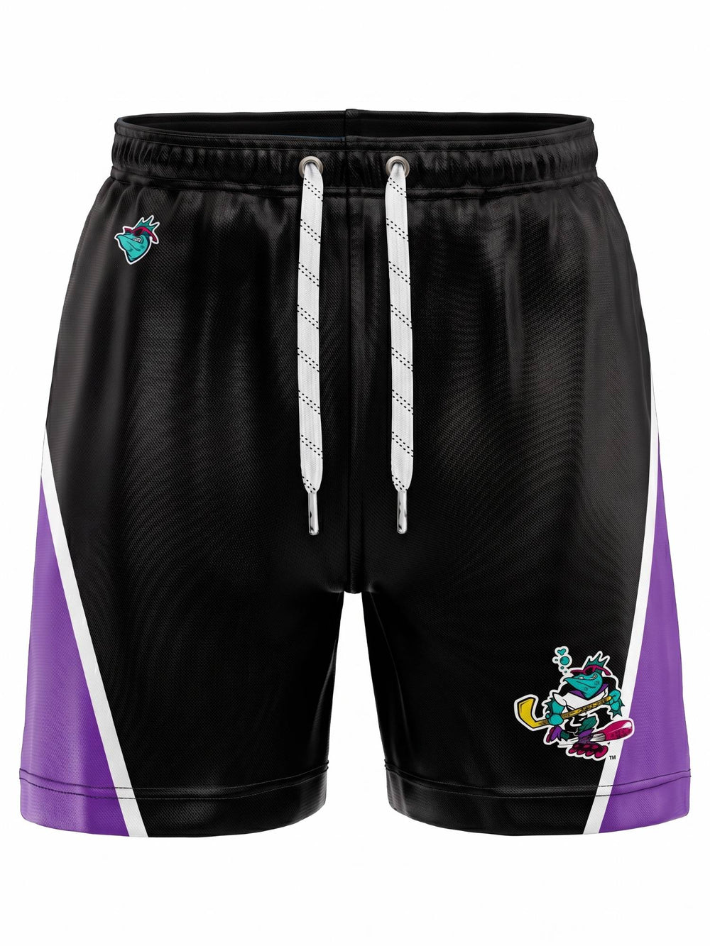  Bench Clearers San Diego Barracudas Hockey Shorts - 3D FRONT