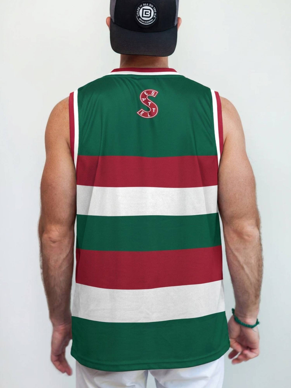 Bench Clearers Seattle Metropolitans Hockey Tank - MODEL BACK