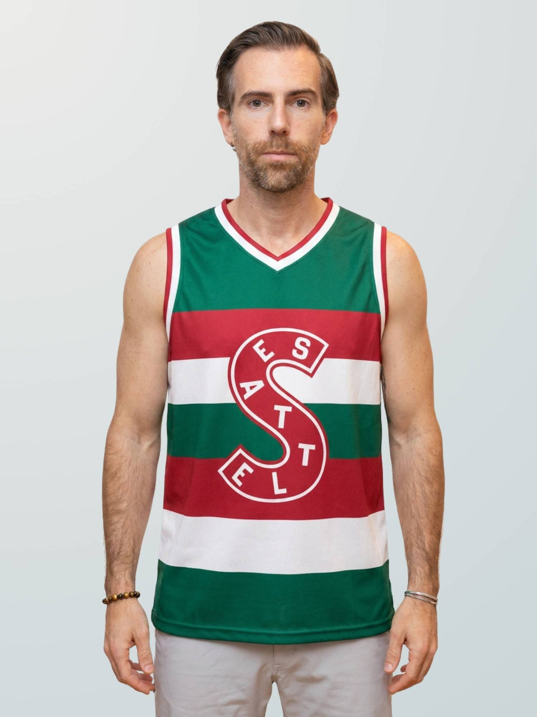 Bench Clearers Seattle Metropolitans Hockey Tank - MODEL FRONT