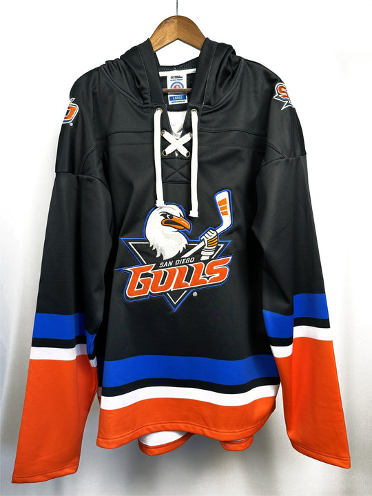 San Diego Gulls AHL Hockey Embroidered Lace Hoodie