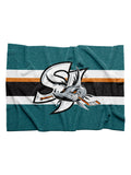 San Jose Barracuda Teal Alternate Sherpa Blanket