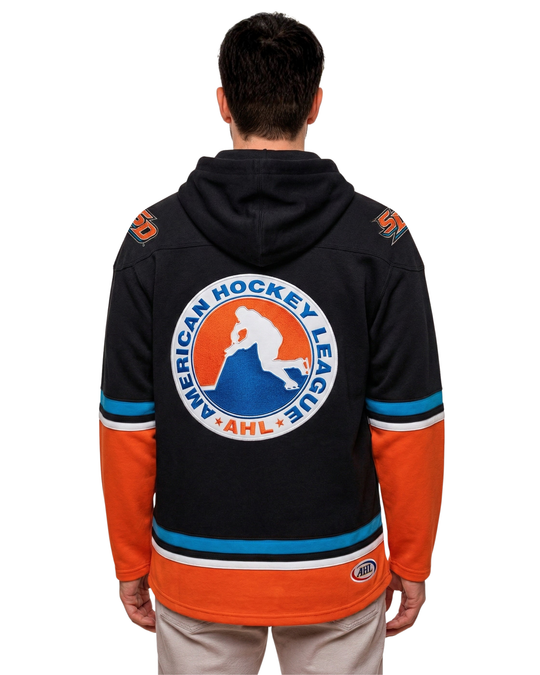 San Diego Gulls AHL Hockey Embroidered Lace Hoodie