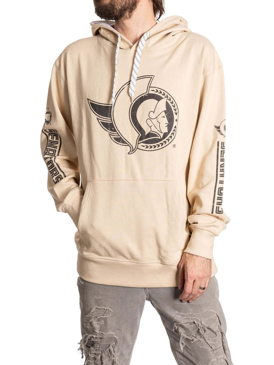 Ottawa Senators Oatmeal Hockey Hoodie