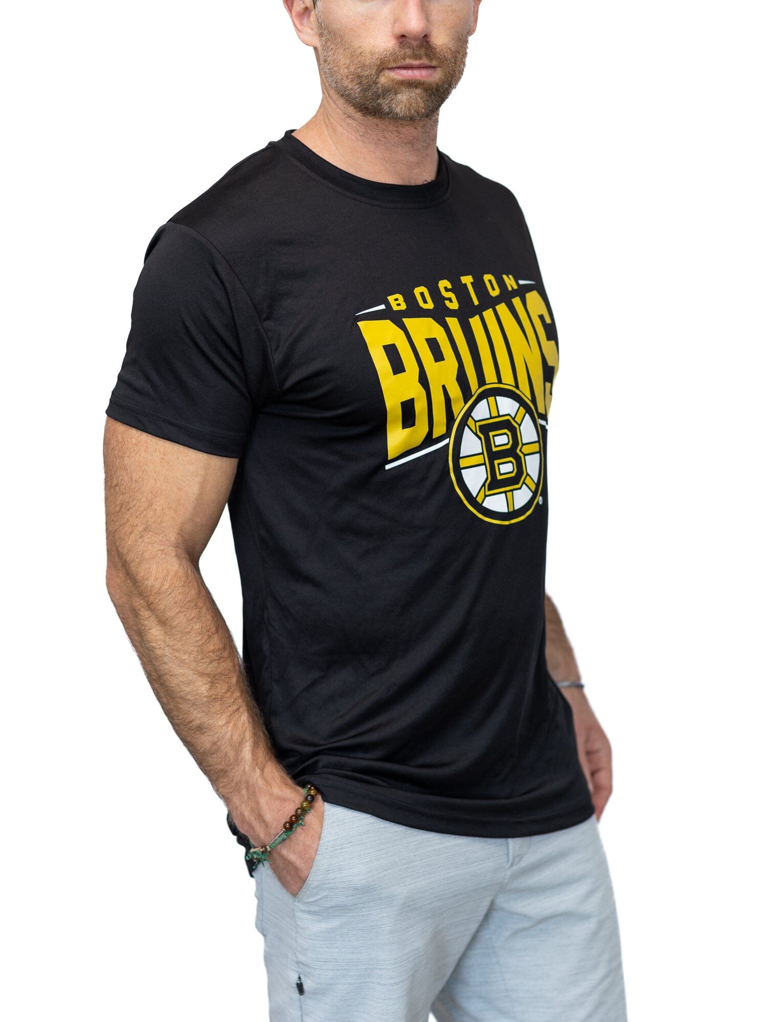Boston Bruins "Full Fandom" Moisture Wicking T-Shirt - Front 2