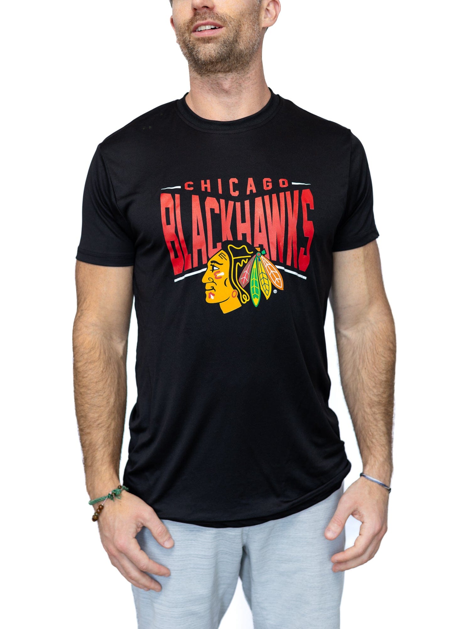 Chicago Blackhawks "Full Fandom" Moisture Wicking T-Shirt - Front