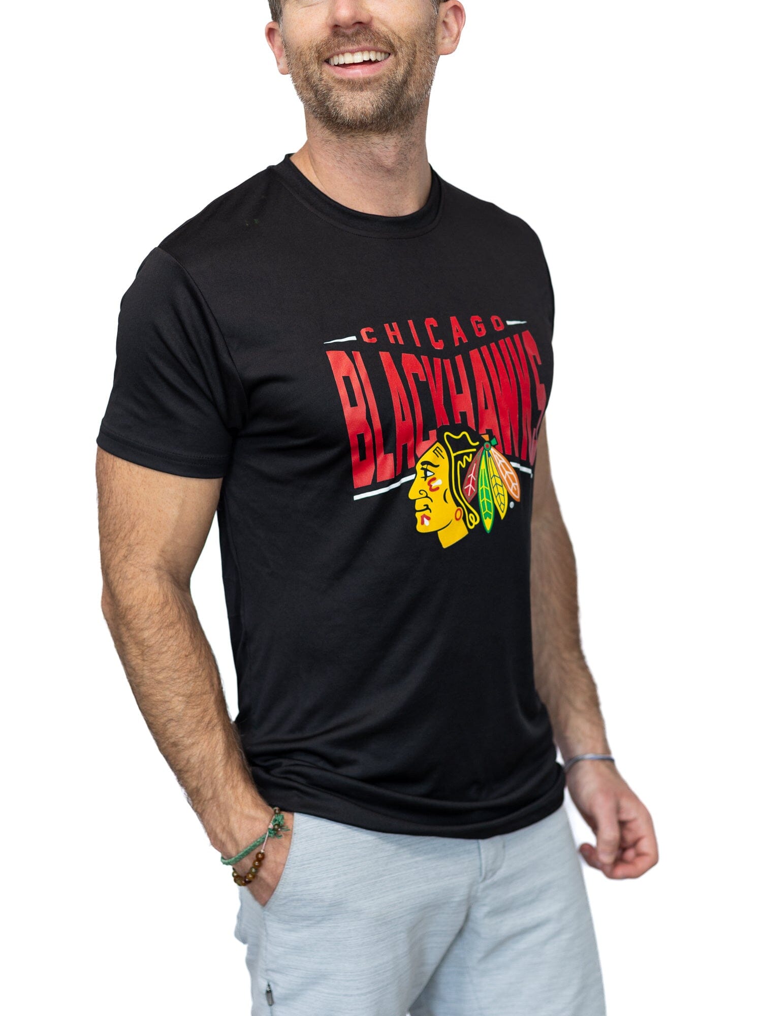 Chicago Blackhawks "Full Fandom" Moisture Wicking T-Shirt - Front 2