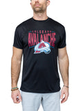 Colorado Avalanche "Full Fandom" Moisture Wicking T-Shirt T-Shirt BenchClearers S Black Polyester