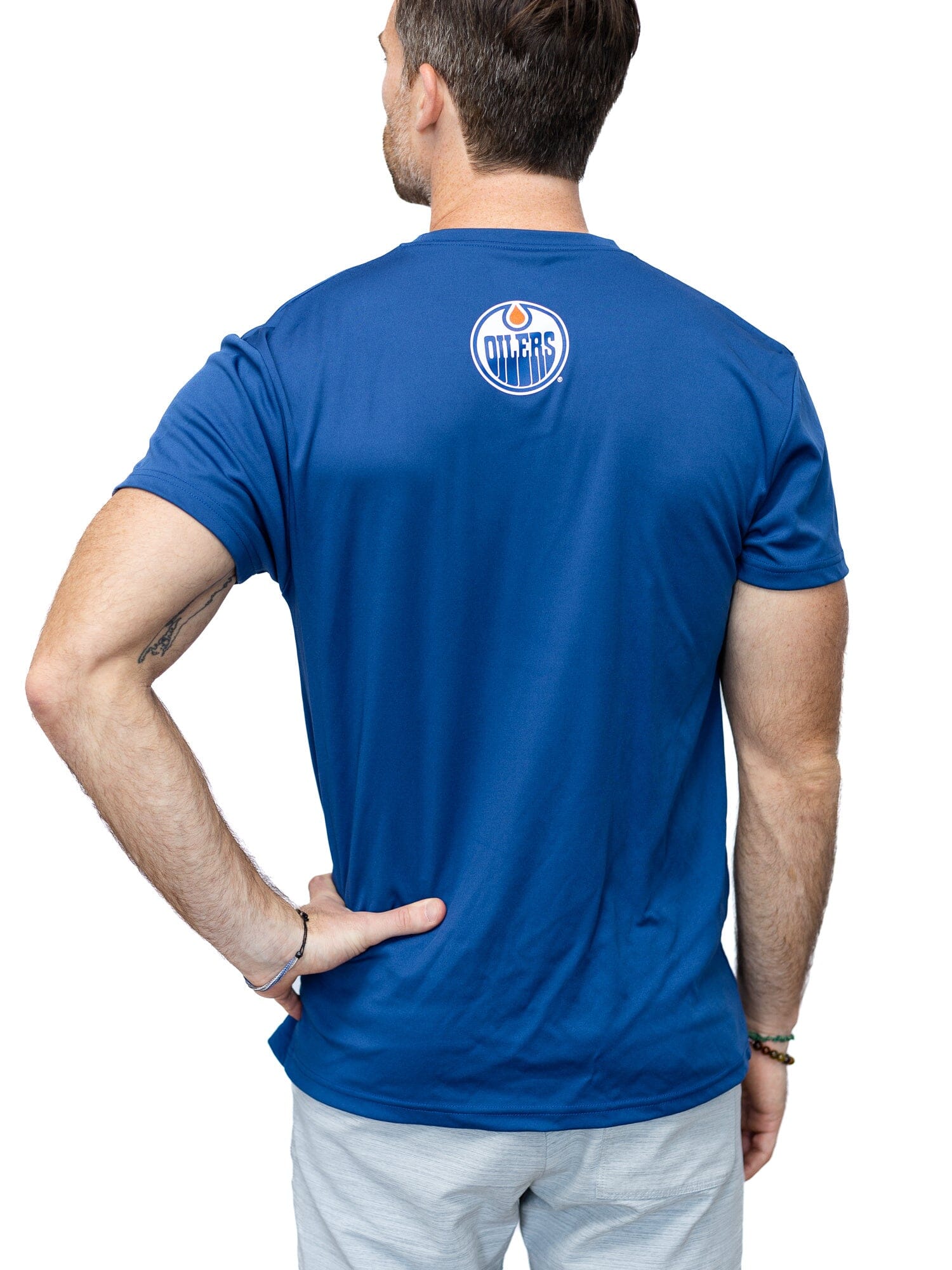 Edmonton Oilers "Full Fandom" Moisture Wicking T-Shirt - Back