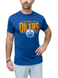 Edmonton Oilers "Full Fandom" Moisture Wicking T-Shirt T-Shirt BenchClearers S Blue Polyester