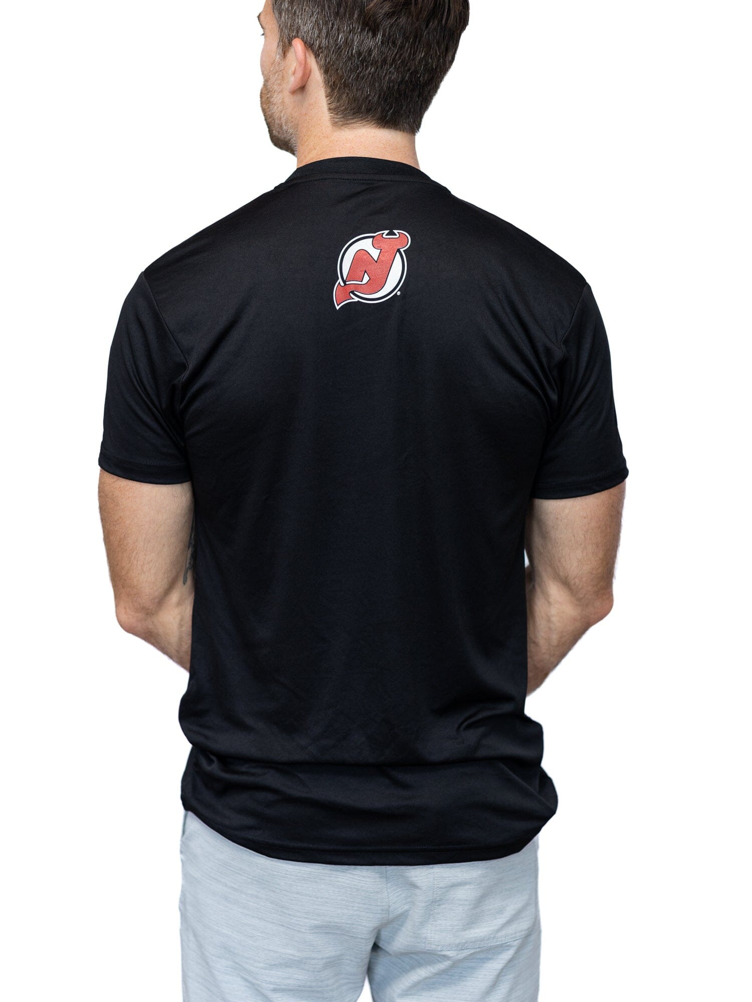 New Jersey Devils "Full Fandom" Moisture Wicking T-Shirt - Back