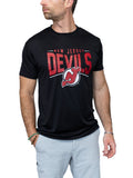 New Jersey Devils "Full Fandom" Moisture Wicking T-Shirt T-Shirt BenchClearers S Black Polyester