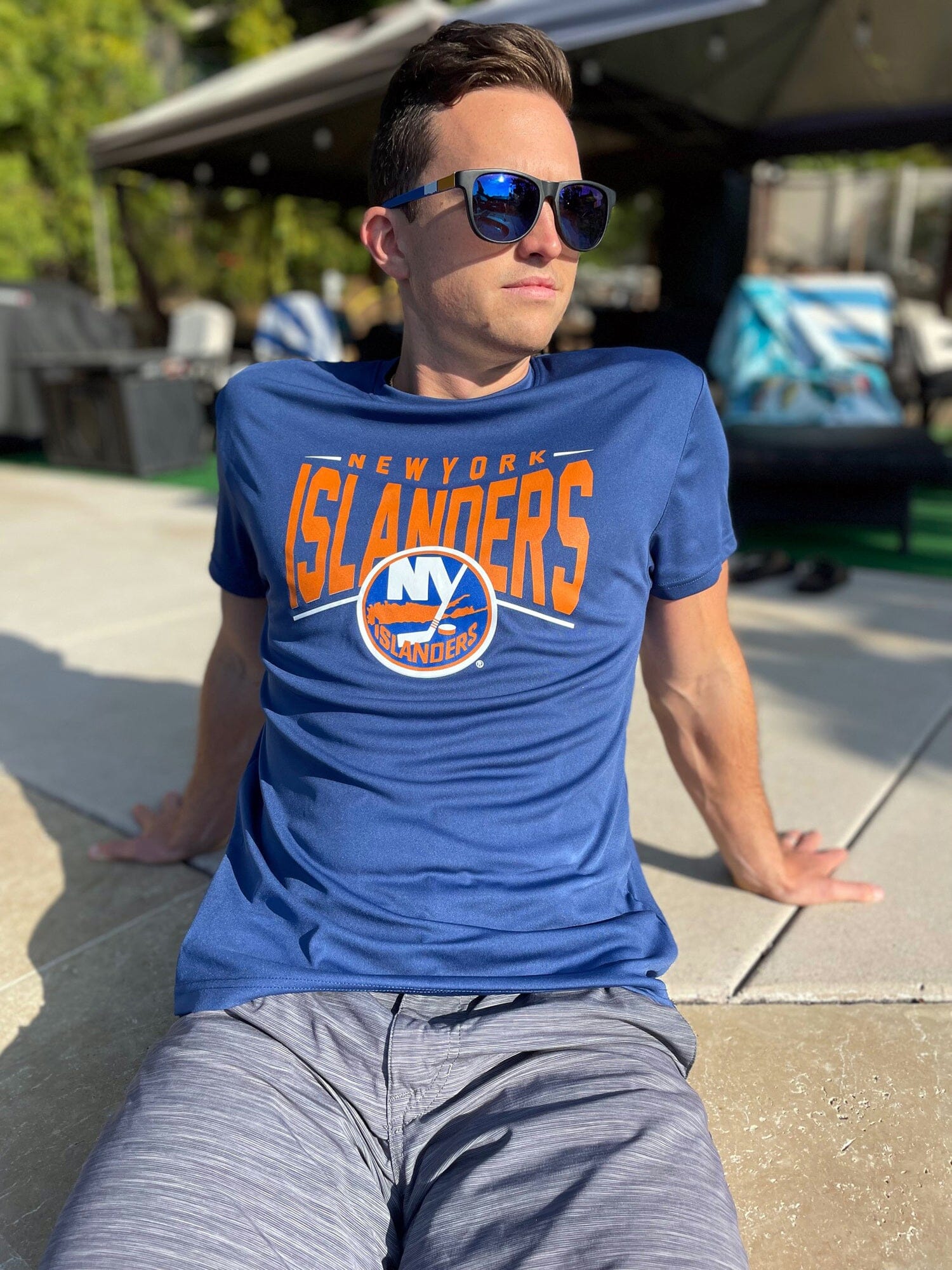 New York Islanders "Full Fandom" Moisture Wicking T-Shirt - Life 2