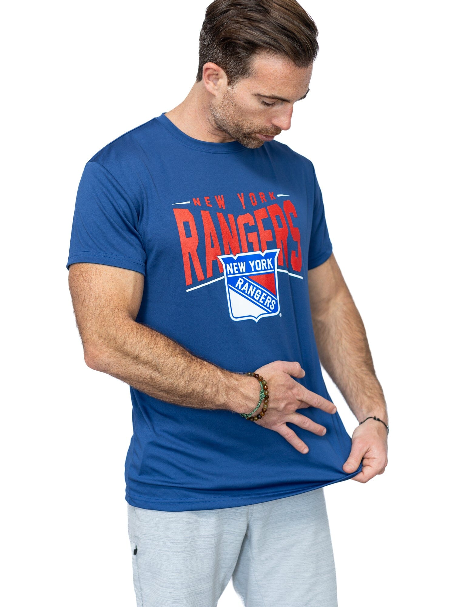 New York Rangers "Full Fandom" Moisture Wicking T-Shirt - Front 2