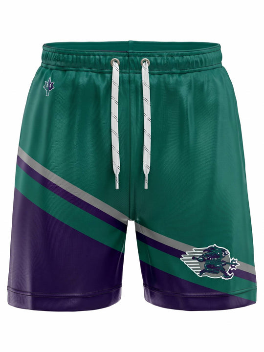  Bench Clearers Tampa Bay Tritons Hockey Shorts - 3D FRONT