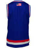 Team USA 2024 Special Edition Blue Hockey Tank - BACK