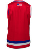 Team USA 2024 Special Edition Red Hockey Tank - Back