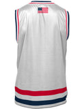 Team USA 2024 Special Edition White Hockey Tank - BACK