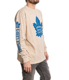 Toronto Maple Leafs Oatmeal Acid Washed Long Sleeve Shirt