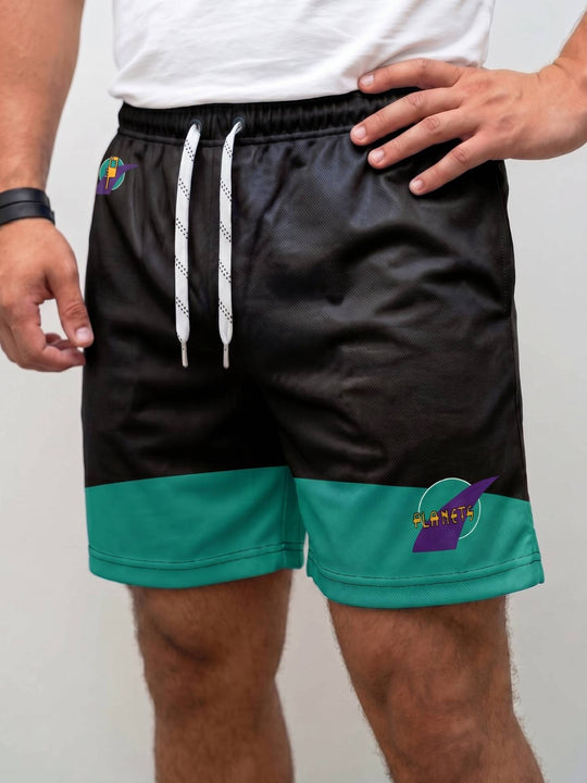 Bench Clearers Toronto Planets Hockey Shorts - MODEL FRONT