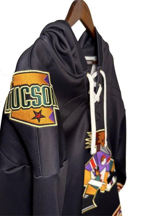 Tucson Roadrunners "Kachina" Alternate AHL Hockey Embroidered Lace Hoodie  - ship by 12/17