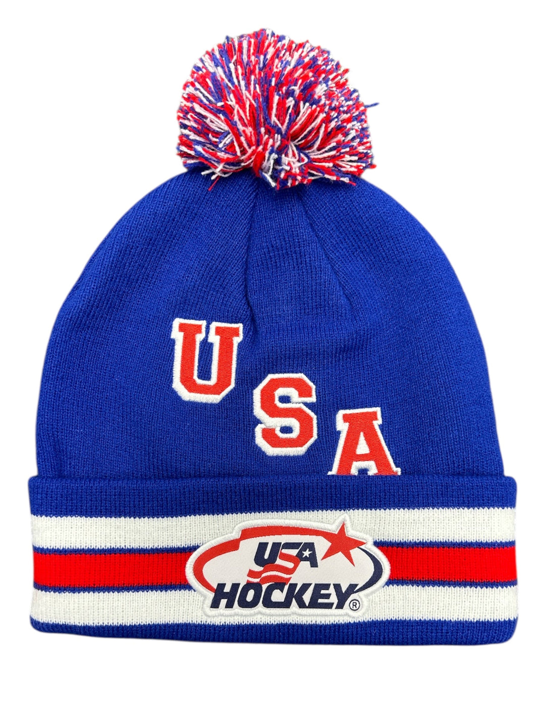 USA Hockey Official Licensed Blue Knit Hat