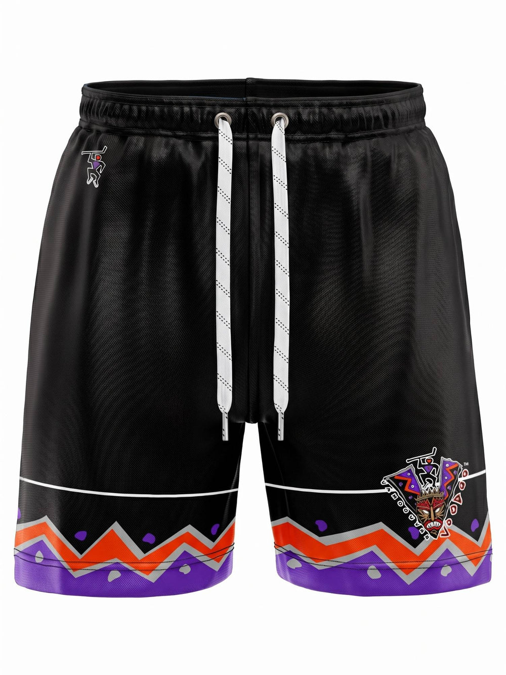  Bench ClearersVancouver Voodoo Hockey Shorts - 3D FRONT