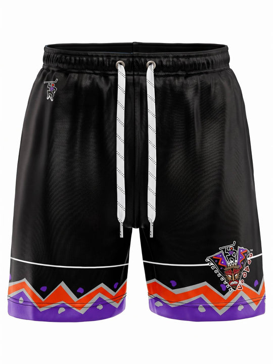 Bench ClearersVancouver Voodoo Hockey Shorts - 3D FRONT