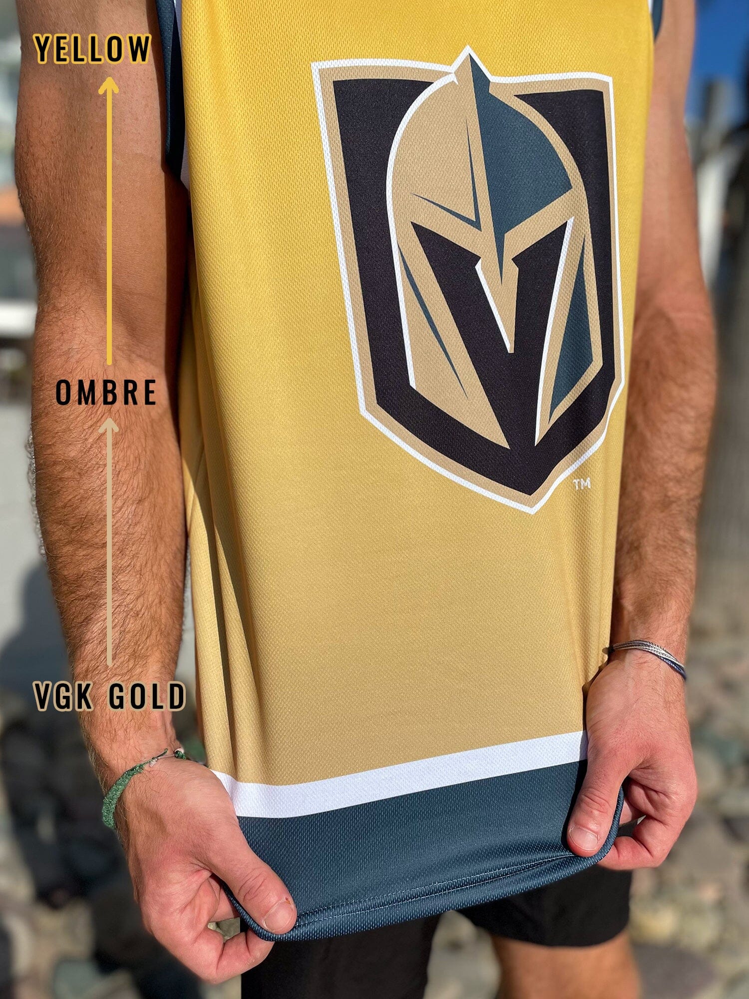Las Vegas Golden Knights Hockey Tank - S / Gray / Polyester