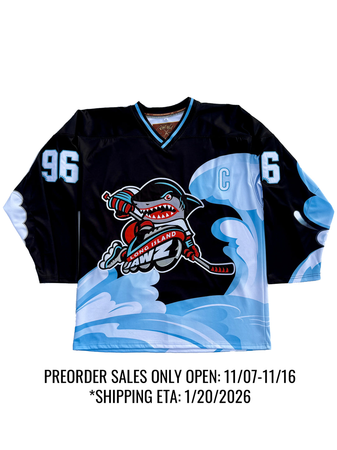 Long Island Jawz Elite Pro Embroidered Hockey Jersey*PREORDER CLOSED*JOIN WAITLIST*