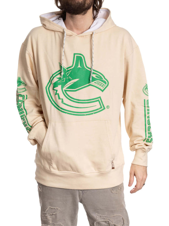 Vancouver Canucks Oatmeal Hockey Hoodie