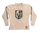 Vegas Golden Knights Oatmeal Acid Washed Long Sleeve Shirt