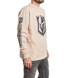 Vegas Golden Knights Oatmeal Acid Washed Long Sleeve Shirt