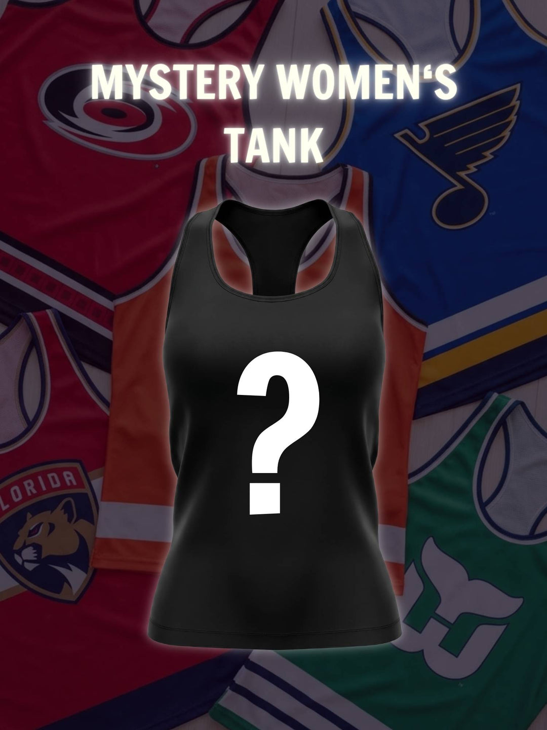 Bench Clearers MYSTERY Women's Racerback Hockey Tank