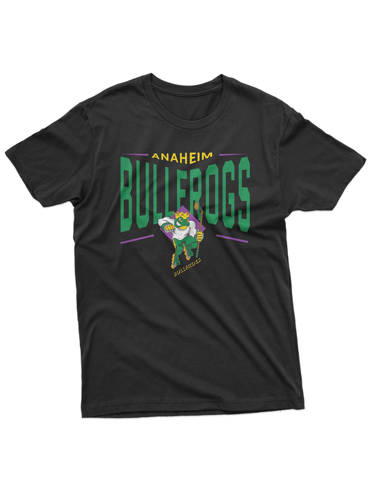 Anaheim Bullfrogs Black "Full Fandom" T-Shirt - FRONT