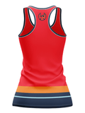 Coachella Valley Firebirds Red Alternate Women's Racerback Hockey Tank - BACK