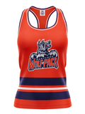 Hartford Wolf Pack Women's Racerback Hockey Tank - FRONT