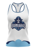 Milwaukee Admirals Away Women's Racerback Hockey Tank - FRONT