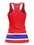 Rochester Americans Red Alternate Women's Racerback Hockey Tank - BACK